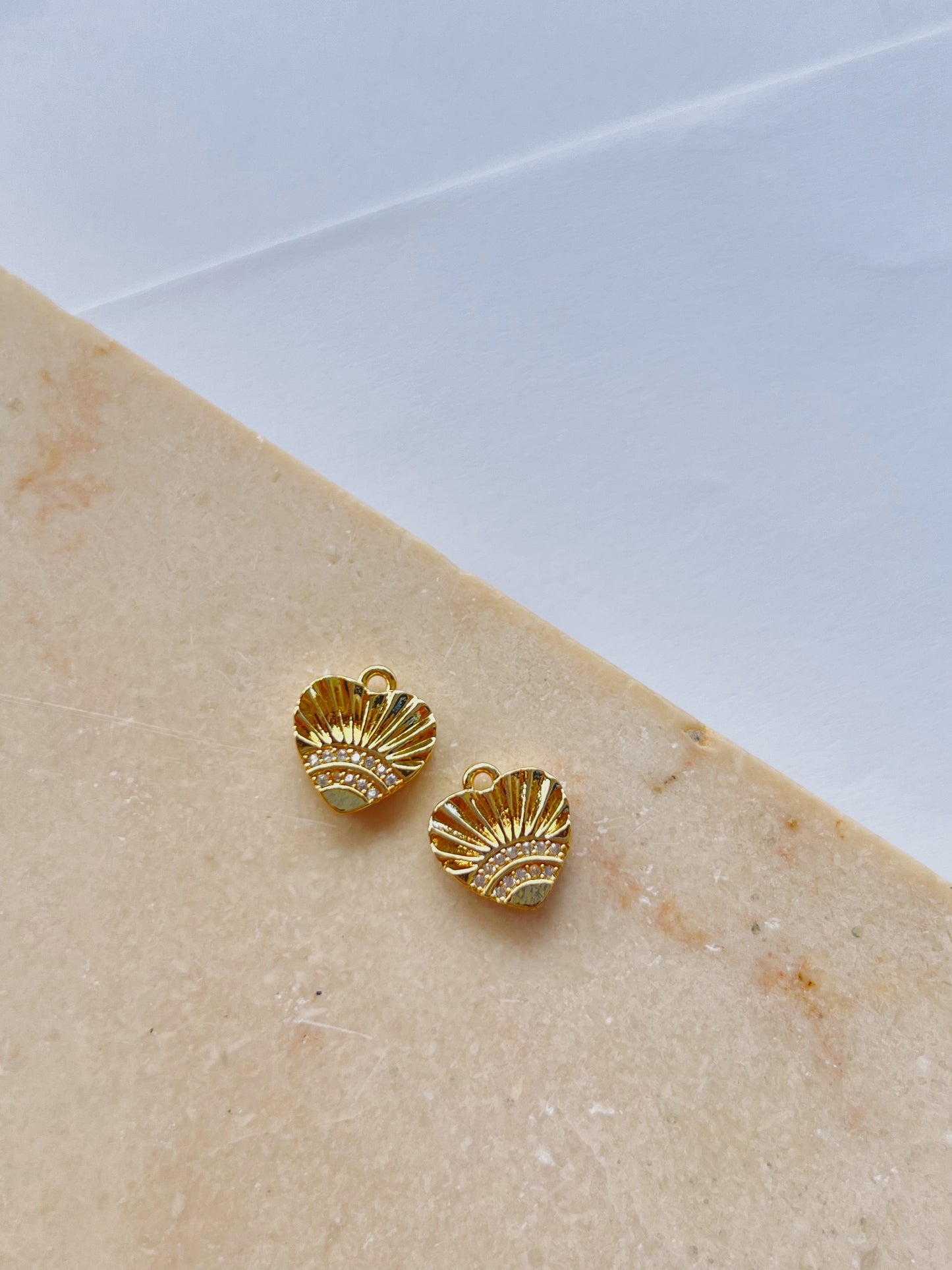 Charm Golden Heart